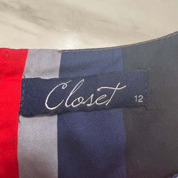 Striped Skater Skirt by Closet in Size 12 (Runs Very Small) - From the UK - Picture 3 of 12